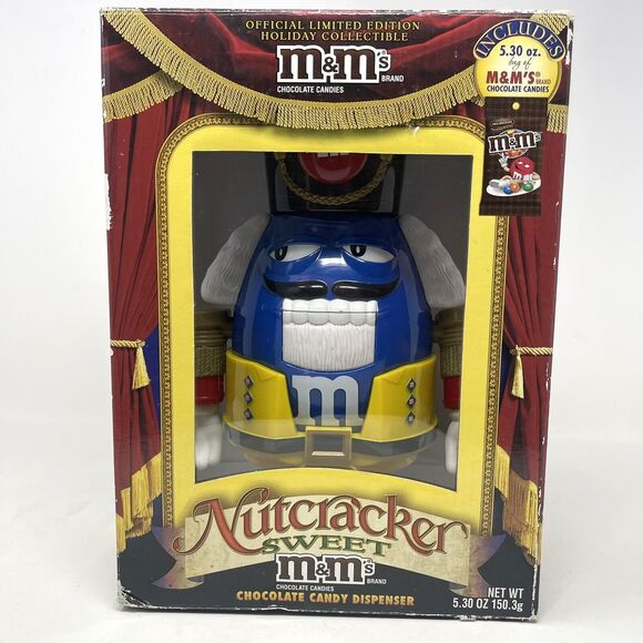 M&M's Nutcracker Sweet Official Limited Edition Candy Dispenser Blue